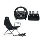 Pack volant de course g920 driving force logitech - xbox et pc + sige de pilote playseat + pdale de ...