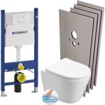 Geberit - pack wc bati - support geberit + wc swiss aqua technologies sans bride + abattant softlcose ...