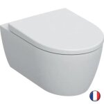 Pack wc suspendu - geberit - icon - sans bride - céramique - abattant déclipsable Pack wc suspendu - geberit - icon - sans bride - céramique - abattant déclipsable