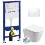 Pack wc suspendu sans bride geberit infinitio swiss aqua technologies - blanc - 116cm x 119cm