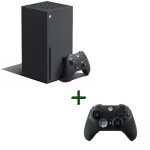 Pack xbox : console xbox series x - 1to + manette xbox elite sans fil srie 2 - noir