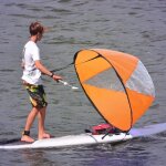 Pagaie de vent de voile ultra - légère pliable haute transparence portable Écologique pour bateaux gonflables ... Pagaie de vent de voile ultra - légère pliable haute transparence portable Écologique pour bateaux gonflables ...