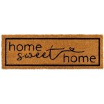 Paillasson coco long �troit home sweet home 75x25x1. 5cm