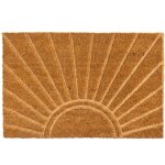 Paillasson coco marron soleil 60x40x1. 5cm