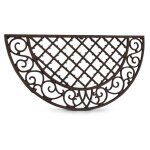Paillasson demi - lune fonte - fonte - marron - décoration dautrefois Paillasson demi - lune fonte - fonte - marron - décoration dautrefois