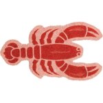 Paillasson dextrieur homard en noix de coco avec support antidrapant en pvc. dimensions: 70 cm x 40 ...