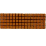 Paillasson long �troit coco carreaux - 75x25cm