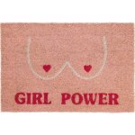 Paillasson original girl poweren noix de coco avec support antidrapante en pvc. dimensions: 70 x 40 ...