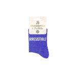 Paire de chaussettes paillettes irresistible femme 39 bleu turquoise ciel marine 39