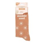 Paire de chaussettes paillettes mamie cool femme 39 orange cuivre mandarine 39