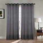 Paire double rideaux - gris - 140x260 cm - effet lin