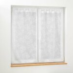 Paire de voilages passants 2 x 60 x 120 cm ? karla blanc