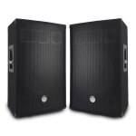 Enceinte sono bass reflex 3 voies - bm sonic - bms - 15 - boomer 15 (38 cm) - 350w rms - trap�zo�dale ...