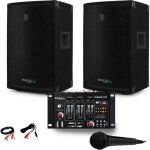 Paire denceinte sono passive ibiza disco10b trapezoidale 10 800w bassreflex + table de mix usb + mic ... Paire denceinte sono passive ibiza disco10b trapezoidale 10 800w bassreflex + table de mix usb + mic ...