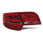 Paire de feux arriere audi a3 8p sportback 04 - 08 rouge blanc led (ua7)