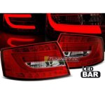 Paire de feux arriere audi a6 c6 berline 04 / 2004 a 2008 led bar rouge et blanc - 27335619
