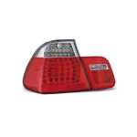 Paire de feux arriere bmw serie 3 e46 berline de 1998 a 2001 led rouge et blanc - 27335702