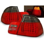 Paire de feux arriere bmw serie 3 e46 berline de 05 / 1998 a 08 / 2001 led rouge fume - 27335703