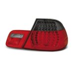 Paire de feux arriere bmw serie 3 e46 coupe 99 - 03 led rouge fume