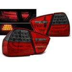 Paire de feux arriere bmw serie 3 e90 berline 05 - 08 led bar rouge fume - 27335731