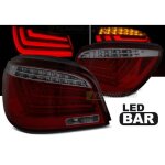 Paire de feux arriere bmw serie 5 e60 lci 07 - 10 led bar rouge fume