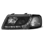 Paire de feux phares audi a3 8l 96 - 00 daylight led noir (u28)