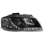 Paire de feux phares audi a3 8p 03 - 08 daylight led noir (u44)