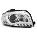 Paire de feux phares audi a3 8p de 2003 a 2008 tubelight led lti chrome - 27360988