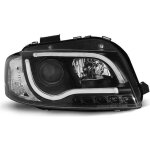 Paire de feux phares audi a3 8p de 2003 a 2008 tubelight led lti noir - 27360989