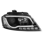 Paire de feux phares audi a3 8p de 2008 a 2012 noir tube light lti drl - 27360993