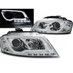 Paire de feux phares audi a3 8p de 2008 a 2012 chrome tubelight lti drl - 27360991