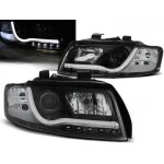 Paire de feux phares audi a4 b6 de 2000 a 2004 tube light led lti noir - 27361026