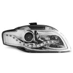 Paire de feux phares audi a4 b7 04 - 08 daylight led chrome (u51)