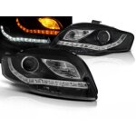 Paire de feux phares audi a4 b7 de 2004 a 2008 daylight cligno led noir - 28441835