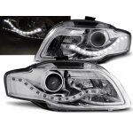 Paire de feux phares audi a4 b7 de 2004 a 2008 daylight led chrome - 27361033