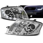 Paire de feux phares audi tt 8n de 1999 a 2006 daylight led chrome - 27361089