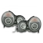 Paire de feux phares avant mercedes classe e w210 de 1999 a 2001 noir