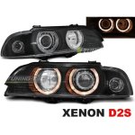 Paire de feux phares bmw serie 5 e39 95 - 00 angel eyes xenon noir - 27361216