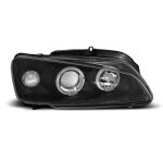 Paire de feux phares peugeot 106 96 - 03 angel eyes noir (e15)