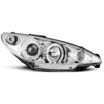 Paire de feux phares peugeot 206 02 - 06 angel eyes chrome (e07)