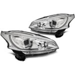 Paire de feux phares peugeot 206 12 - 15 led lti chrome