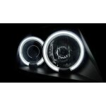 Paire de feux phares suzuki swift 05 - 10 angel eyes ccfl noir Paire de feux phares suzuki swift 05 - 10 angel eyes ccfl noir