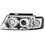 Paire de feux phares vw passat b5 3b 96 - 00 angel eyes chrome (w12)
