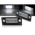 Paire feux de plaque audi a3 8l 00 - 03 / a4 b5 break 99 - 01 3 * smd led