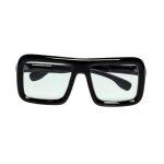 Paire de lunettes festives ann�es 50 noir adulte