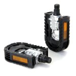 Paire de pdales pliantes en plastique noir pour vlo - tomount - mixte - cyclo - cross