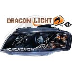 Paire de phares daylight audi a3 8p 2003 a 2008 noir led - 33979215