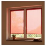 Paire de rideaux voile 70 x 200 cm brise bise rouge