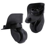 Paire de roues de rechange de bagages valise roues de remplacement universelles pour chariot valise malle ...