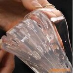 Paire de talonnette grandissante en silicone gel mixte semelle(5 segment silicone insole)